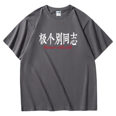 【极个别同志】高品质240克重磅t恤纯棉宽松短袖衣服体桖半袖tee