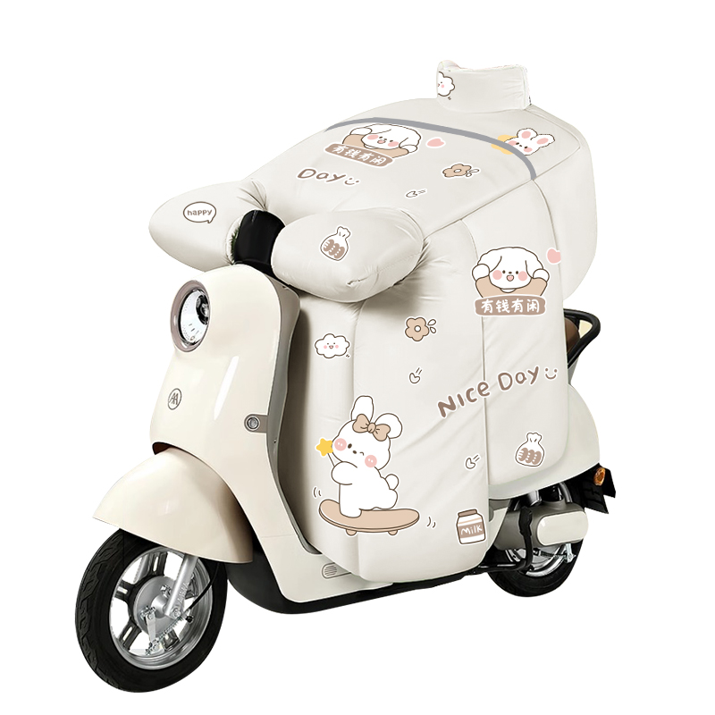 电动车挡风被四季通用冬季防水加厚电瓶摩托车加绒保暖防风罩新款