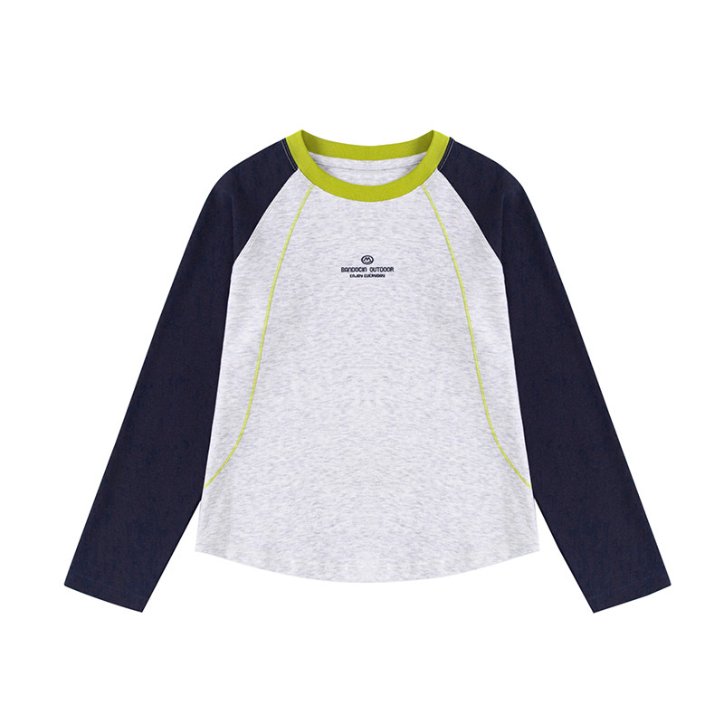 半度闲女童秋装长袖打底衫t恤洋气新款衣服儿童秋季户外休闲上衣