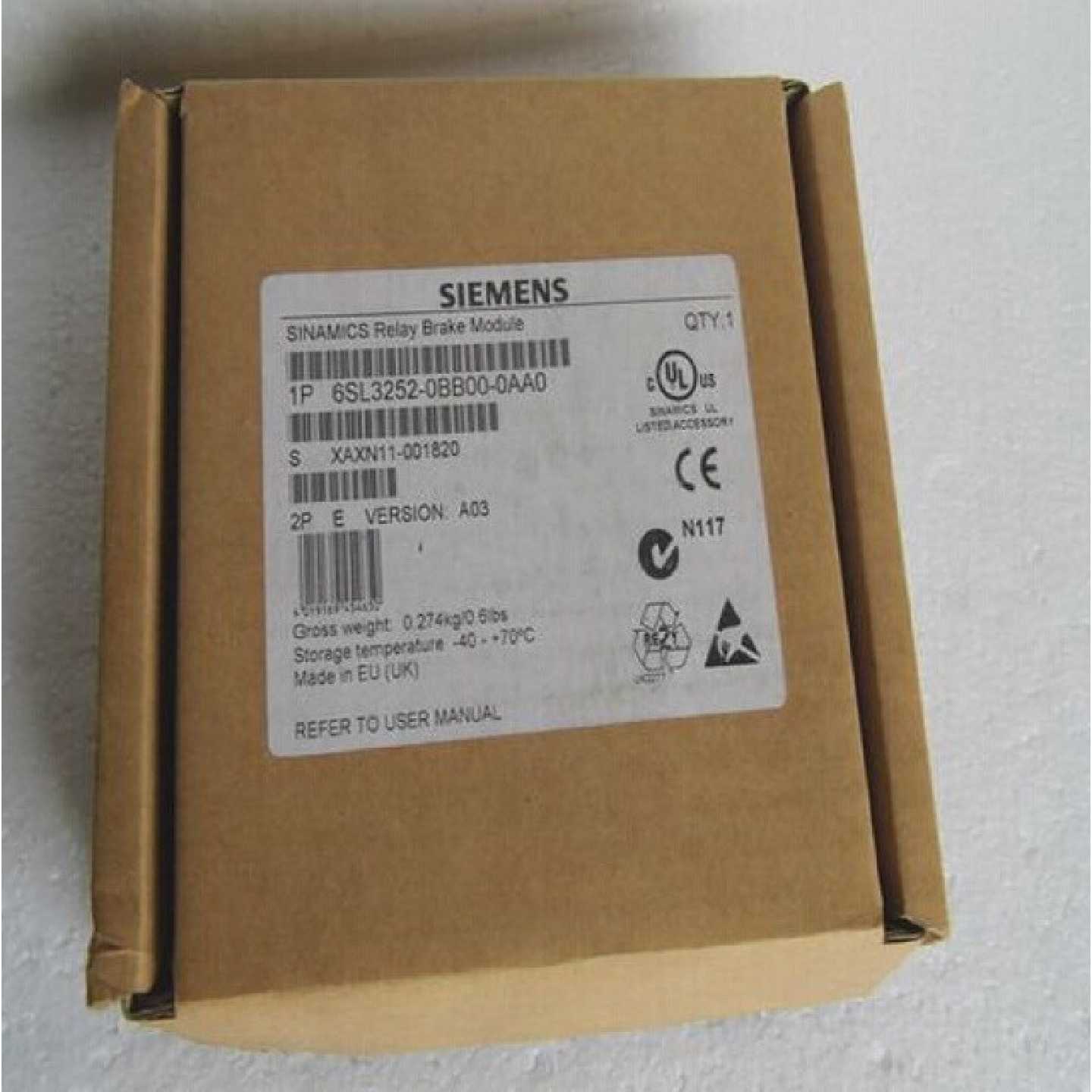 议价6SL3252-0BB00-0AA0西门子原装G120抱闸继电器6SL32520BB000A