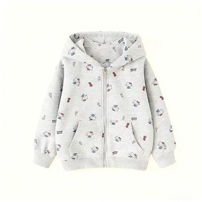 韩国女童加绒卫衣外套儿童上衣
