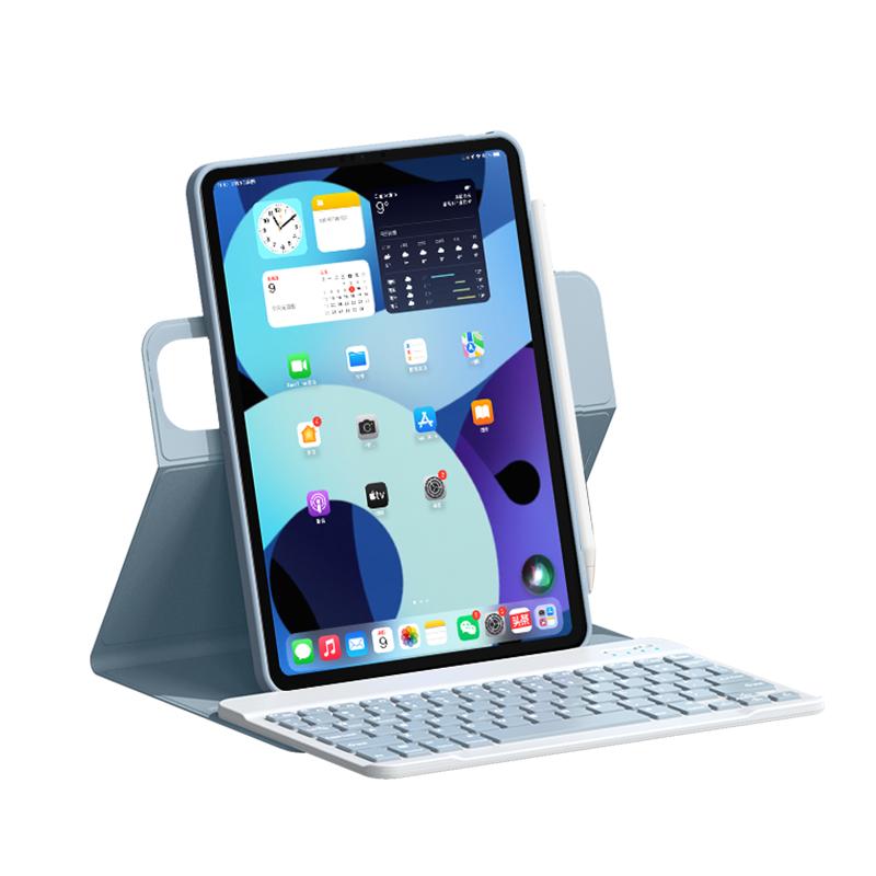 适用2022新款iPadair5键盘保护套旋转iPadPro11全包10.2/10.5寸苹果平板10.9保护壳第10代防摔9.7电脑保护壳