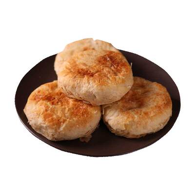天津特产烧饼出炉咸口小吃早点