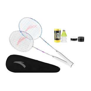 安踏梦蝶羽毛球拍正品官方旗舰店专业碳素超轻男女款双拍耐打训练