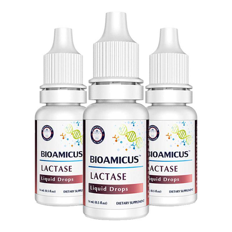 BioAmicus百适滴乳糖酶滴剂乳糖不耐受奶粉伴侣3瓶装