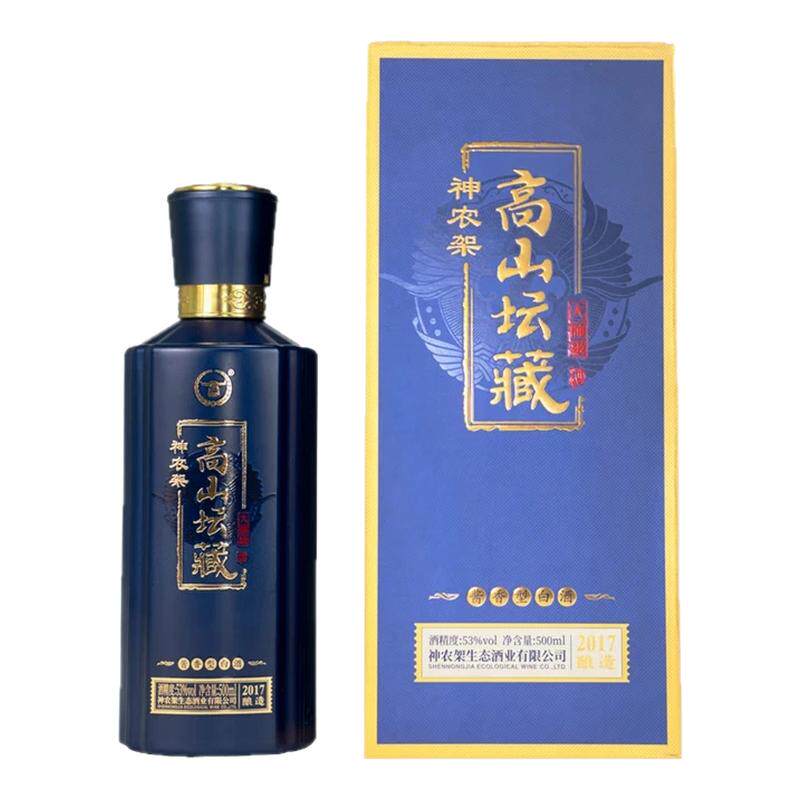 神农架酱酒53度高山坛藏酱香型500ml白酒纯粮酿造高度老酒