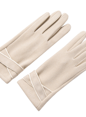 骑行触屏siggi加厚保暖手套麂皮