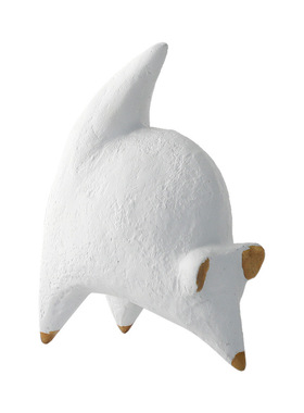 白色老鼠小摆件动物家居装饰