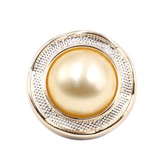 小香风羊绒毛衣纽扣圆形珍珠扣子配件女大衣衣服高档装饰辅料钮扣