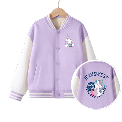 真维斯童装女童加棉棒球服