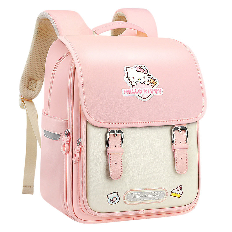 hello kitty正版小学生书包女童护脊减负轻便防水双肩包一六年