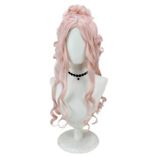 【梦摇】星期三  伊妮德cos假发  梦幻粉系大波浪高颅顶 舞会版