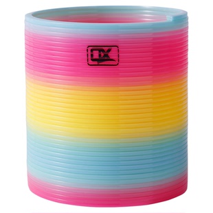 大号魔力彩虹圈玩具儿童益智弹力大人专业表演拉环平衡七彩弹簧圈