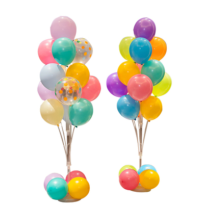 儿童周岁氛围感气球地飘生日派对