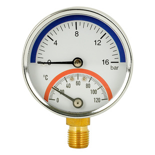 耐震压力表YN60 1.6mpa M14*1.5油压液压抗震防震压力表补芯