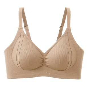 六只兔子无钢圈内衣女小胸聚拢胸罩收副乳防下垂软支撑防外扩文胸