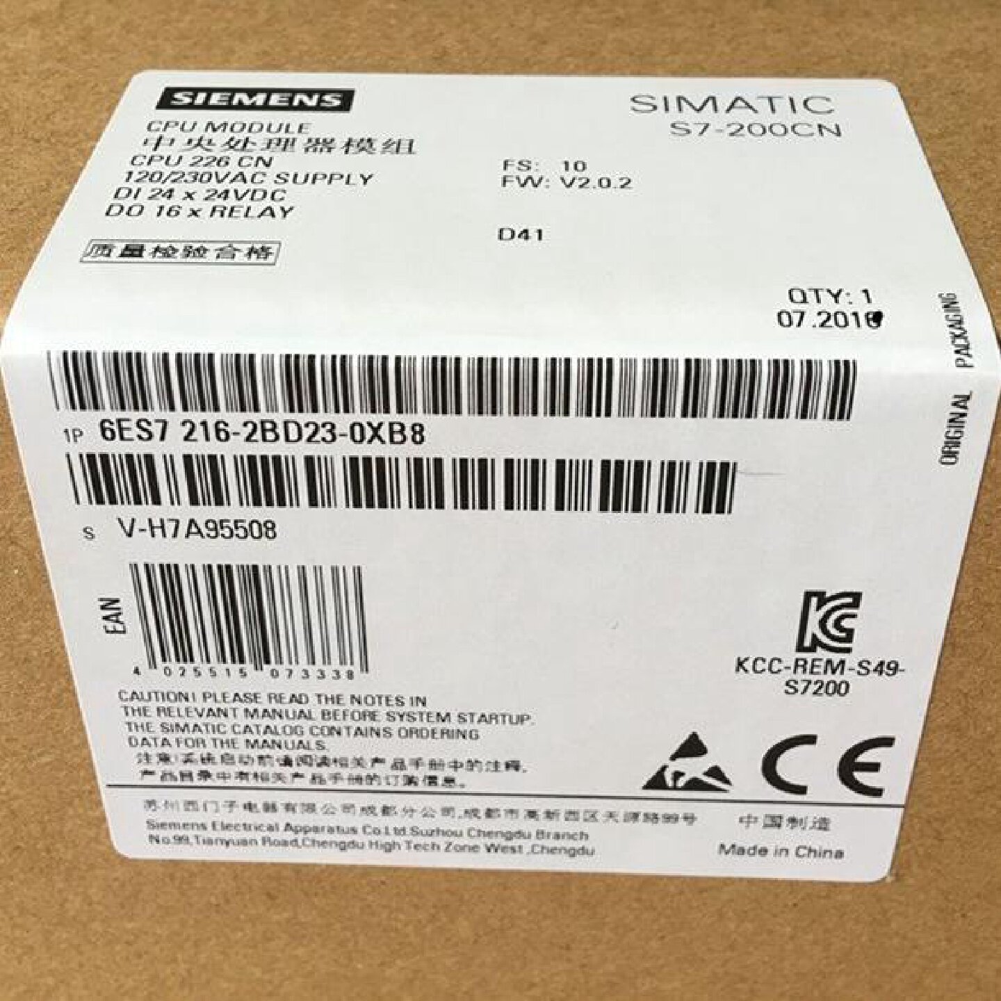 议价全新CPU中央处理器模组6ES7216-7217-2BD23-2AD-1AG40-0XB0-0图片