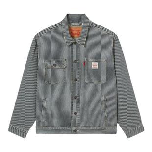 【商场同款】Levi's李维斯工装巴恩风男士条纹牛仔夹克外套A4820