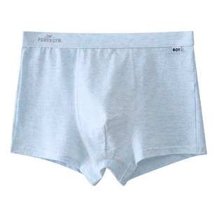 青少年内裤男发育期大码全棉抗菌内裆平角男士大童纯棉四角短裤衩