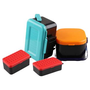 红虫蚯蚓盒沙蚕活饵渔具盒透气保湿鱼饵盒沙蚕盒多功能配件盒渔具