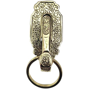 纯铜复古满清旗下衙门当差刀挂腰牌玉佩挂件黄铜复古皮带钥匙挂扣