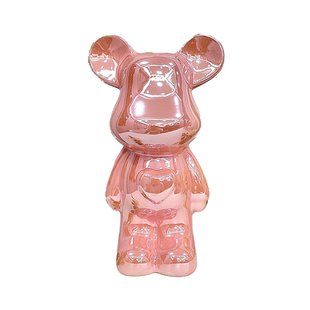 轻奢暴力熊家居展示柜爱心熊摆件客厅电视柜酒柜玄关存钱罐装饰品