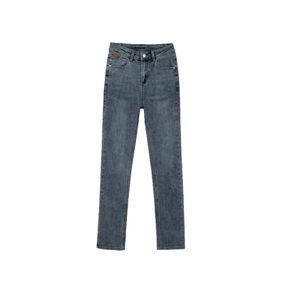 胖mm加大码加长版牛仔裤弹力女