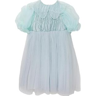 淇木Qimoo童装女童轻盈网纱梦幻朦胧绣花公主连衣裙QMT1LP301C