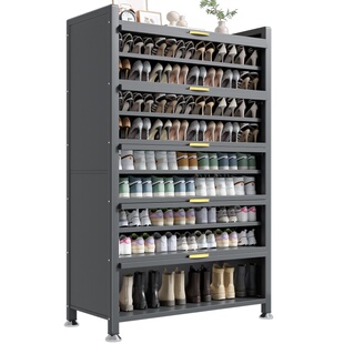 钢制鞋柜家用门口大容量防尘鞋架室内入户门玄关柜翻门多层储物柜