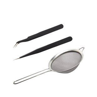 精密燕窝挑毛清洗工具神器桃胶拔毛套装夹子镊子过滤漏网防静电