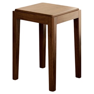 安居客可叠放实木凳子家用结实耐用客厅餐桌凳现代简约高级感方凳