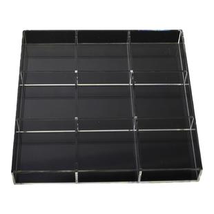 亚克力透明公章存放盘多格私章整理盒子办公用品陈列架图印章收纳