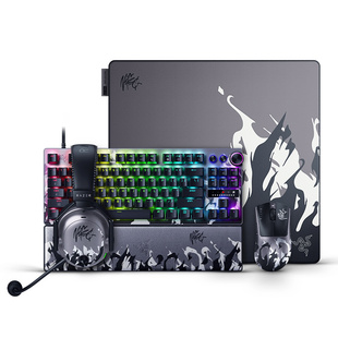 Razer雷蛇Niko联名款蝰蛇V4猎魂光蛛PRO键鼠垫耳机套装CS2礼物