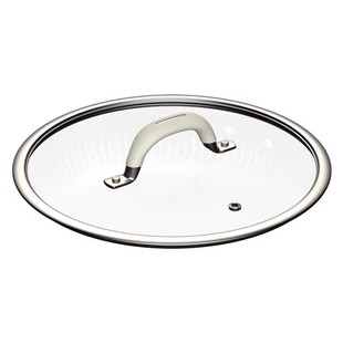 小号锅盖钢化玻璃奶锅万能通用汤锅家用20防烫22炒锅24cm盖子配件