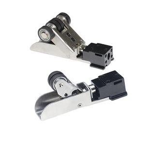 推拉门铝合金防摆轮移门联动弹跳轮厨房吊轨玻璃门五金止摆器滑轮