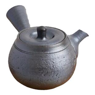 日本常滑烧急须 一房 -16南蛮肌120ml 纯手工日式紫砂侧把陶茶壶