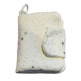 ins风韩系闪钻星星随身证件收纳包外出便携多层小卡包学生零钱包