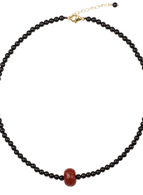 天然玛瑙锁骨链女百搭不变色