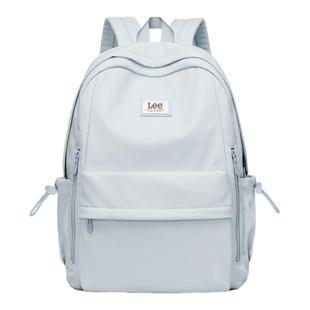 Lee双肩包女书包高中大学生电脑包户外通勤大容量旅行背包男轻便