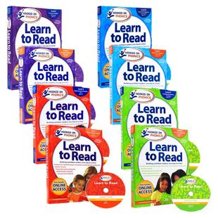 英文原版 Hooked on Phonics Learn to Read儿童自然拼读教材迷上语音系列level1-8合售 附DVD Pre-K Level 1儿童英语语音学习