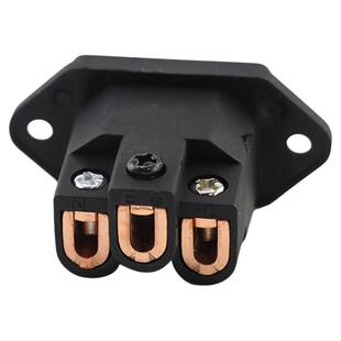 古河FI-06纯紫铜机尾座HIFI音响功放CD滤波插座AC电源尾座 免焊接