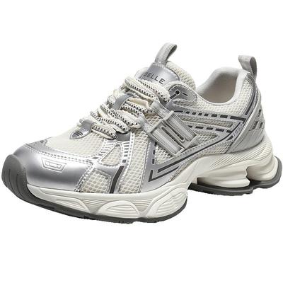 百丽厚底增高蓝鲸老爹鞋子女2026春新舒适运动风休闲鞋B3015AM6