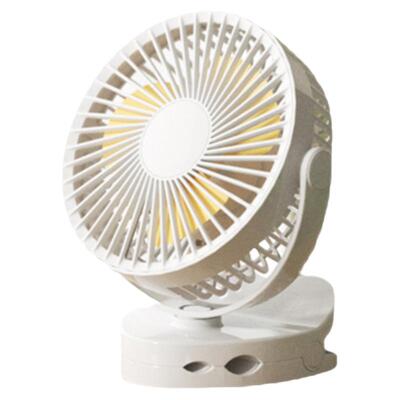 台夹挂一体风扇大风力轻音电扇宿舍免打孔吊扇充电插电两用冷风扇