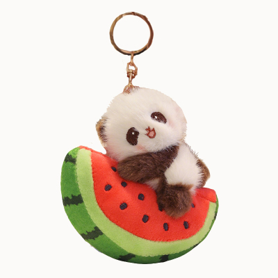 趴款水果熊猫玩偶挂件公仔女生