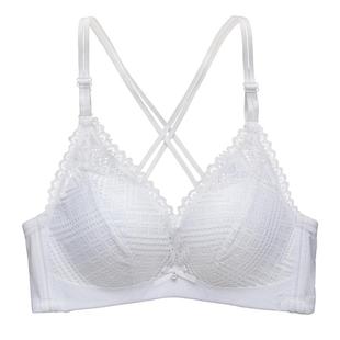 白色内衣女小胸聚拢薄款文胸套装交叉美背收副乳新款2025爆款秋冬