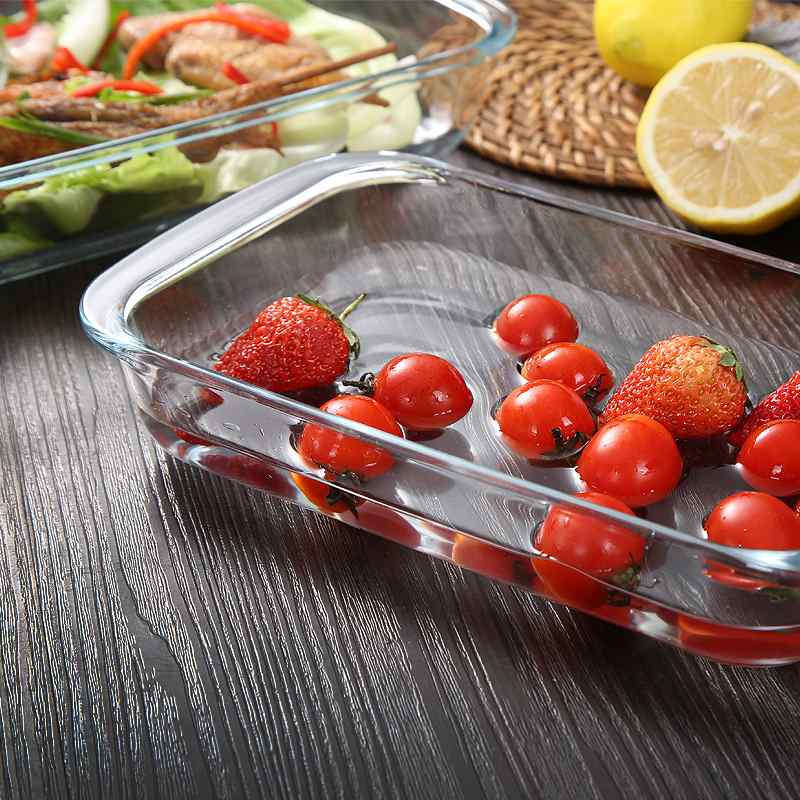 耐热玻璃鱼盘烤盘披萨糕盘焗专用烤面包模具马蹄蒸饭微波炉烤箱盘