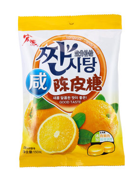 宏源广东硬糖咸陈皮糖