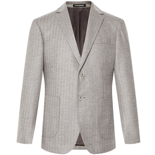 【智能调温/含绵羊毛】利郎官方条纹西服男2025秋季男装单西外套