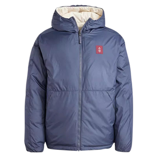 Adidas阿迪达斯男女冬季新款双面穿曼联足球防风羽绒服外套IT4182