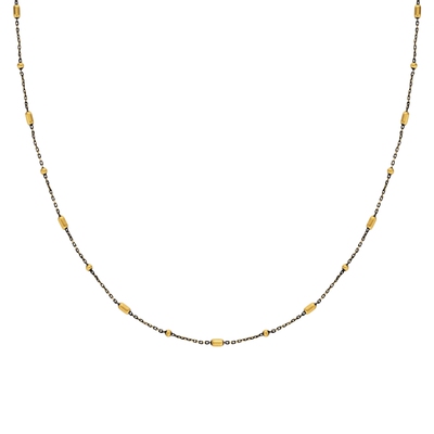 周大福monologue复古黄金项链